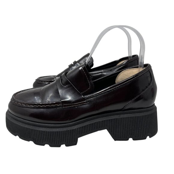 Kenneth Cole Women’s Marge Lug Sole Loafers Color Bordeaux Size 7.5 - Picture 4 of 12